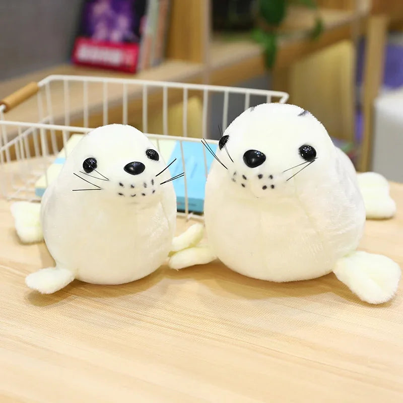 New Funny Aquarium Plush Toys Stuffed Soft Sea Lion Polar Bear Panda Doll Cuddly Desktop Pets Room Decor Kids Gift