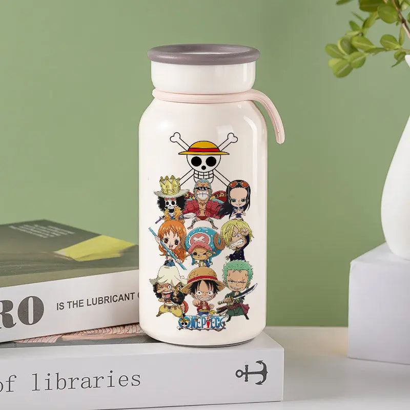 Anime One Piece Monkey D. Luffy Roronoa Zoro Nami Usopp Chopper Nico Robin Franky Insulated Cup Drinking Cup Anime Cup