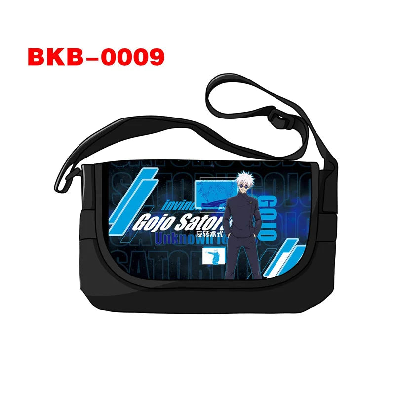 Anime Jujutsu Kaisen Shoulder Gojo Satoru Ryomen Sukuna Handbag Messenger Bag Phone Holder Storage Bags for Travel
