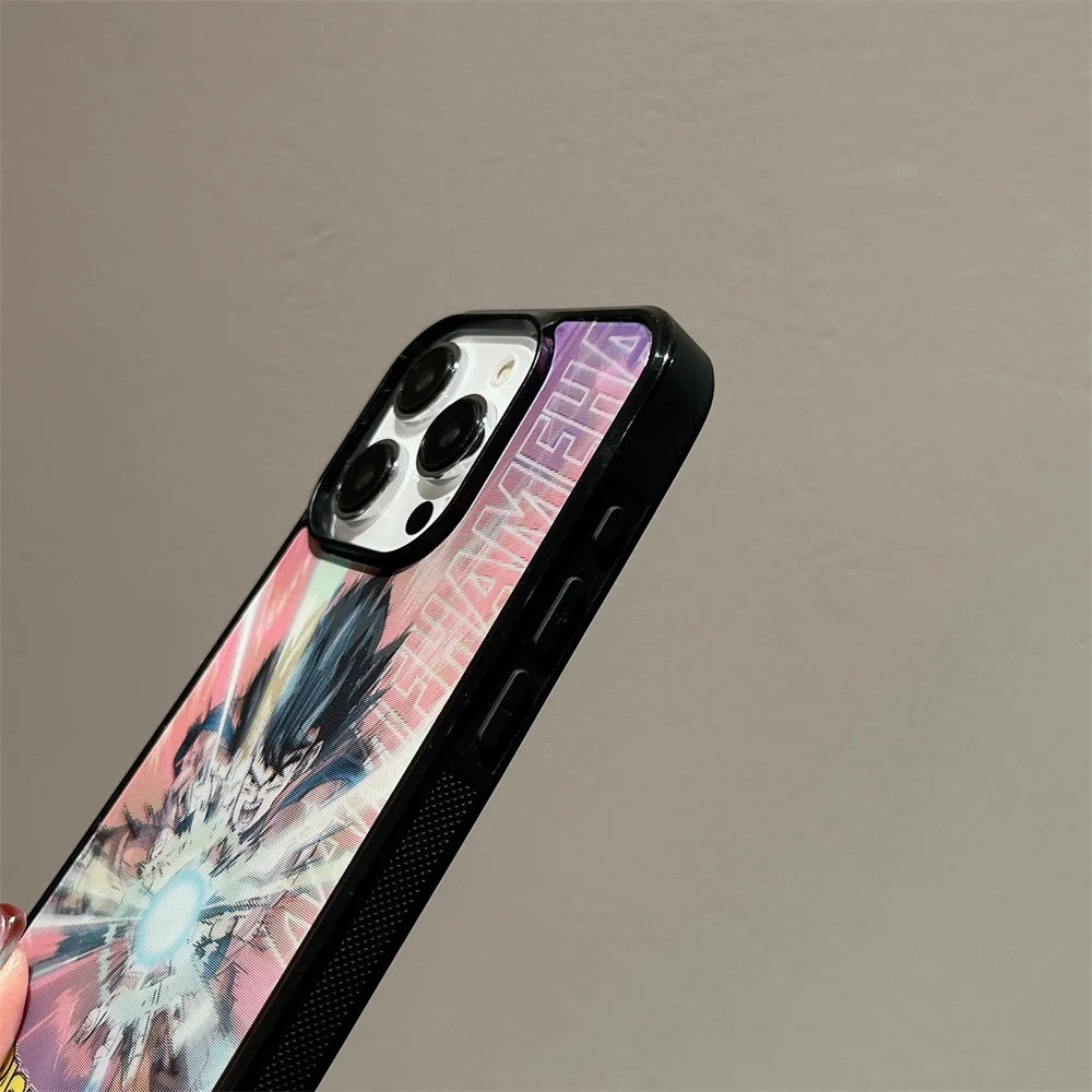 For Magsafe Magnetic Dragon Ball Phone Case For iPhone 16 15 14 13 12 17 Goku Vegeta Saiyan 3D Changing Visual Cases