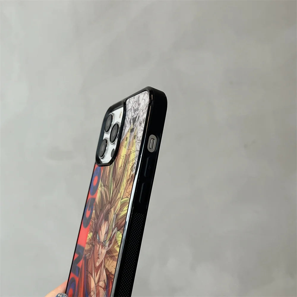 3D Goku & Vegeta MagSafe Case – Dragon Ball Anime iPhone 12–16 Pro Max