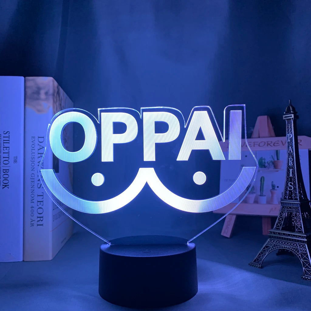 One Punch Man Saitama Figure Led Night Light Lamp for Home Decoration Nightlight Cool Manga Store Decor Ideas Table 3d Light