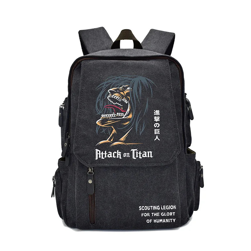 New Attack On Titan Anime Peripheral Rucksack Primary and Secondary School School Bag Men's and Women's Backpack Birthday Gift
