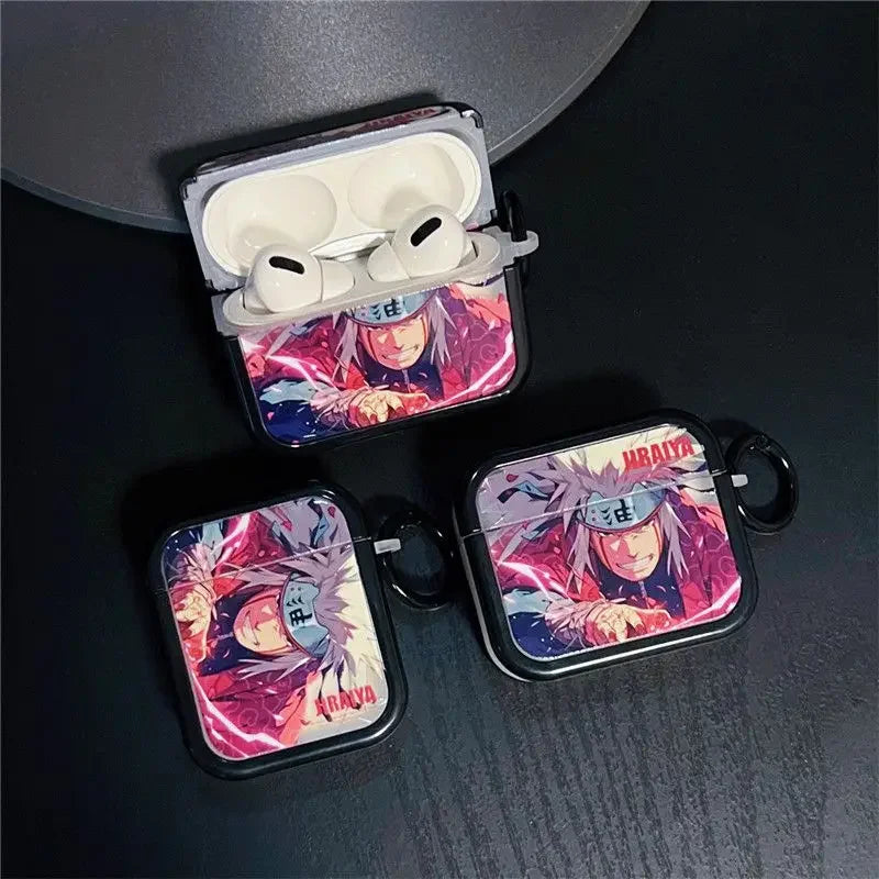 Anime Naruto Jiraiya Payne Itachi Apple Airpods pro2 protective cover 2/3 generation wireless Bluetooth headset shell for men
