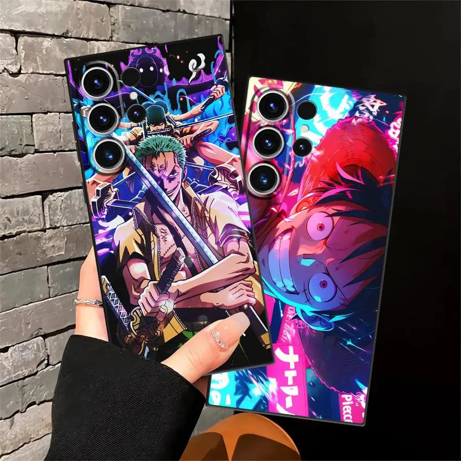 Ones Pieces Anime Funda Phone Cover Case for Samsung Galaxy S9 S25 Ultra S21 S20 S23 FE S22 S24 Plus