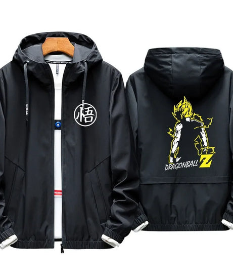 New Dragon Ball anime peripherals Goku Q version two-dimensional clothes men and women couples casual jackets gifts wholesale