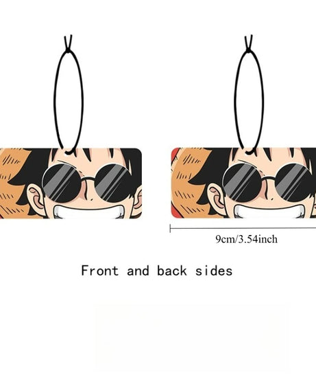 ONE PIECE Luffy Car Pendant Fragrance Tablets Car Decoration Car Rearview Mirror Hanging  Auto Deodorization Accessories