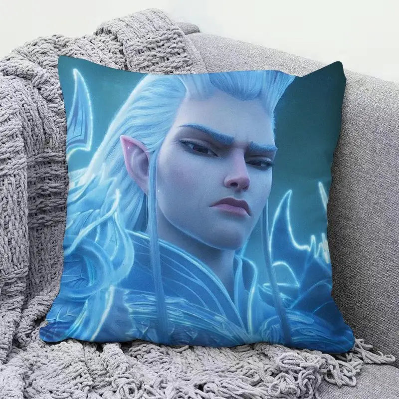 Ne Zha anime peripherals pillows cute personality creative fashion living room sofa bedroom cushions holiday gift