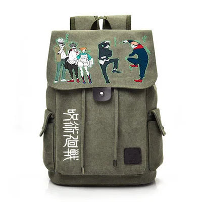 Jujutsu Kaisen Anime Backpack Cosplay Gojo Unisex Students School Bag Large Capacity Bookbag Laptop Travel Rucksack Outdoor Bag