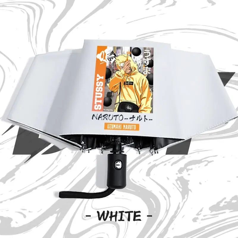 Naruto anime peripheral automatic umbrella Naruto Namikaze Minato Uchiha Itachi Kakashi Haruno Sakura sunshade umbrella gift