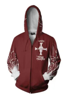 Anime One Piece Luffy Trafalgar D. Water Law Hoodie Cosplay Costume Long Sleeve Sweatshirt Sweater Zip Up Coat Jackets