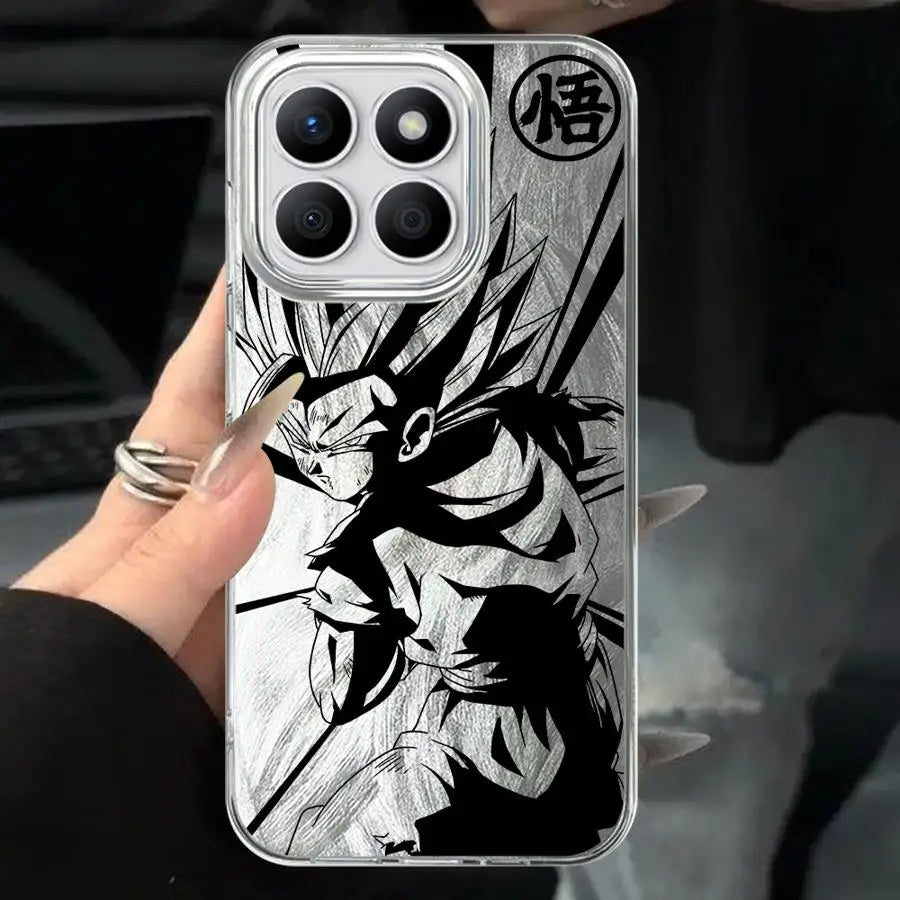 Dragons Balls Gokus Black Soft Shell Case for Honor X7b 200 400 Lite X9c X9a 200 Pro X9b X8a X8b X8c