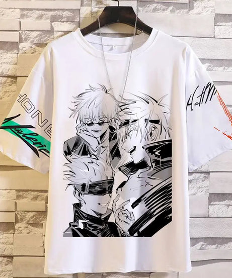 Anime Summer Jujutsu Kaisen T-Shirt Gojo Satoru Clothes Men and Women Fashion T Shirts Short Sleeves Casual Tops birthday gifts