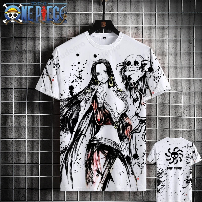 Luffy One Piece 3D Printed T-Shirt – Unisex Summer Anime Tee