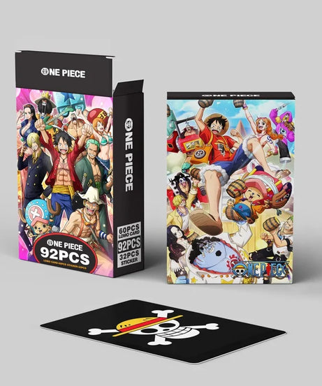 92 pieces of One Piece double-sided LOMO cards, wanted anime, coated paper high-definition photo cards commemorative edition