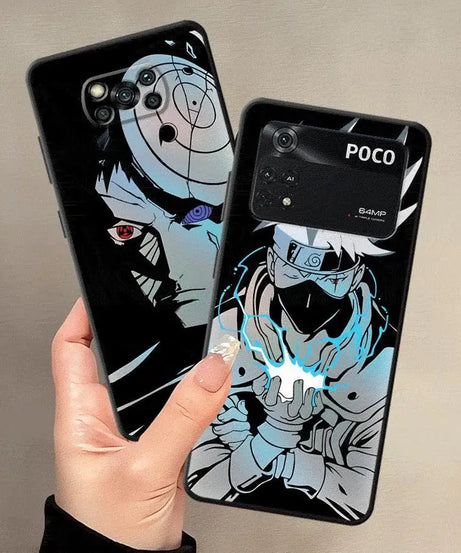 Case for Xiaomi Poco C61 C40 C75 M5 F3 X3 X4 X5 X7 Pro C50 C71 F1 M3 M4 M7 Pro Black Soft Phone Cover Anime Narutos Cool