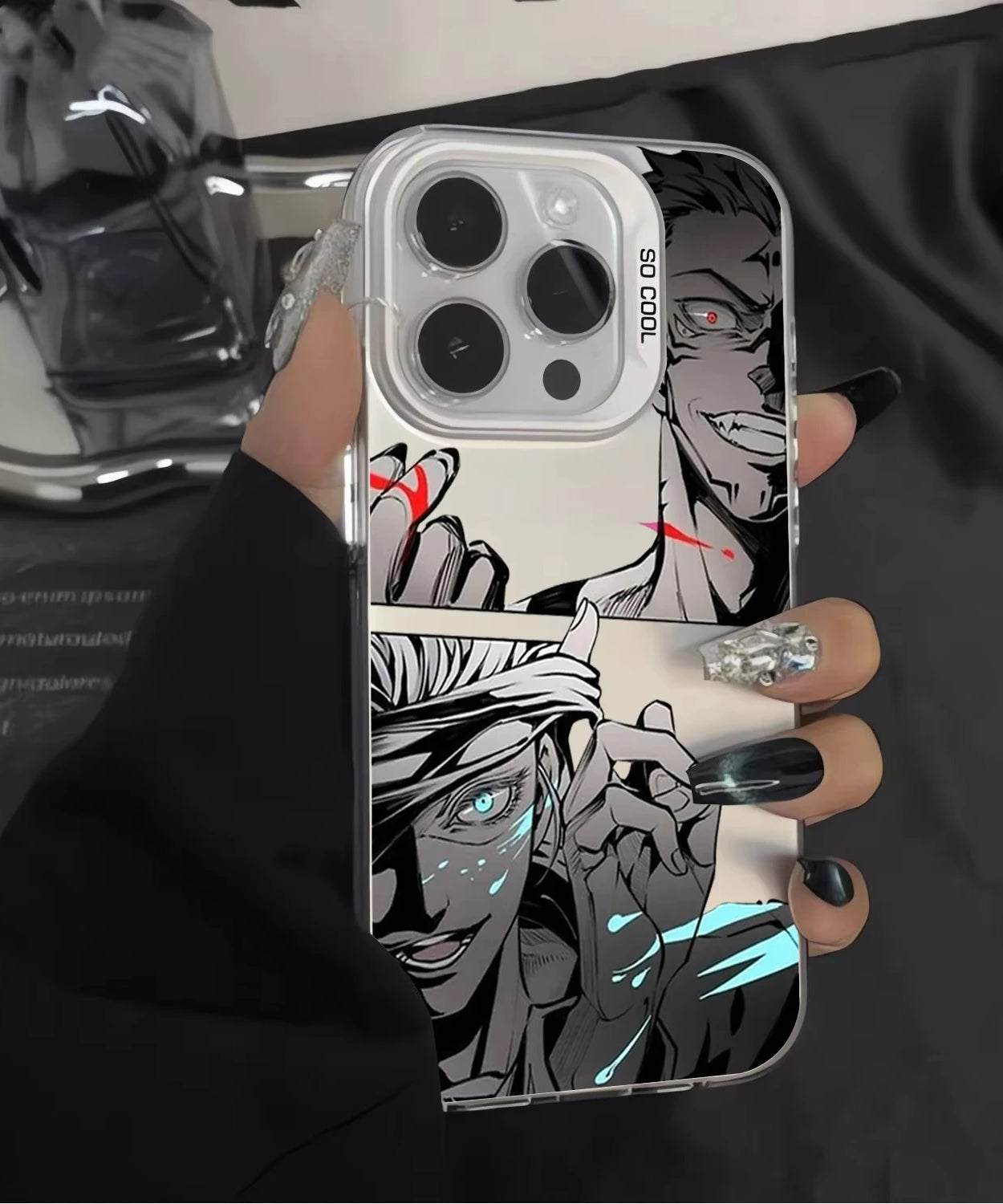 Hot Anime J-Jujutsu Kaisen Gojo Phone Case For iPhone 16e 16 Pro Max 15 14 Plus 13 12 Mini 11 Pro Shockproof Silicone Back Cover