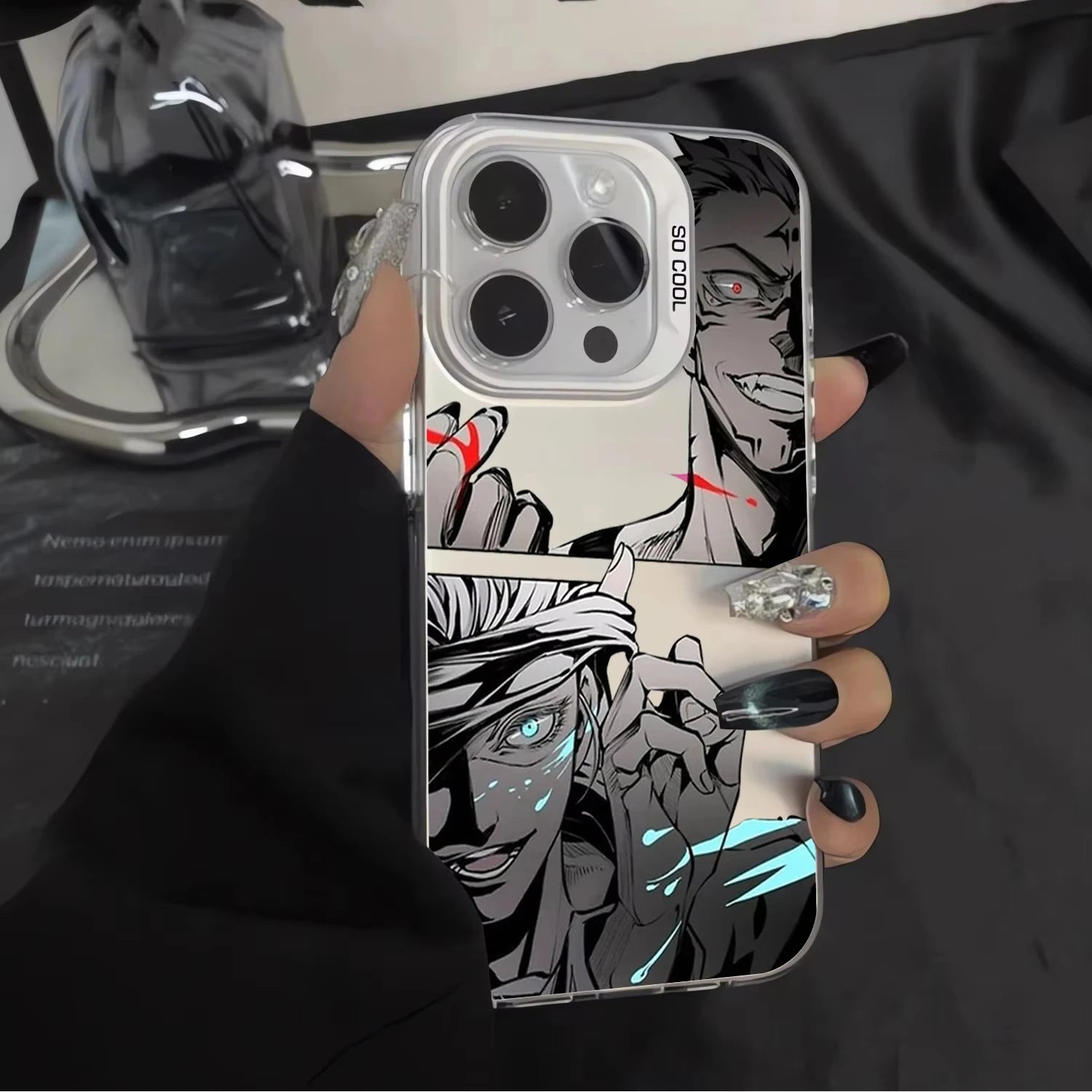 Hot Anime J-Jujutsu Kaisen Gojo Phone Case For iPhone 16e 16 Pro Max 15 14 Plus 13 12 Mini 11 Pro Shockproof Silicone Back Cover