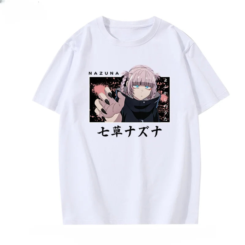 CALL OF THE NIGHT T-shirt Japan Anime Hot Sale ACG Fans Otaku Tshirt Korea Style Aesthetic Short-sleev Summer Tops Hipster Tees