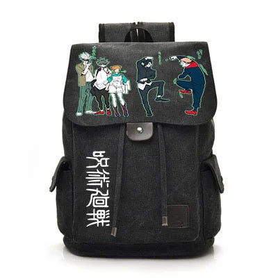 Jujutsu Kaisen Anime Backpack Cosplay Gojo Unisex Students School Bag Large Capacity Bookbag Laptop Travel Rucksack Outdoor Bag