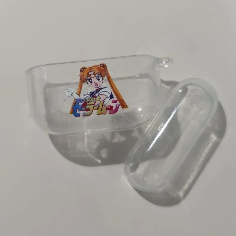 Anime Sailor Moon Transparent Case for Airpods 1 2 Pro Shockproof Silicon Headphone Earphone Cover for AirPods 3 Pro2 Shell Gift