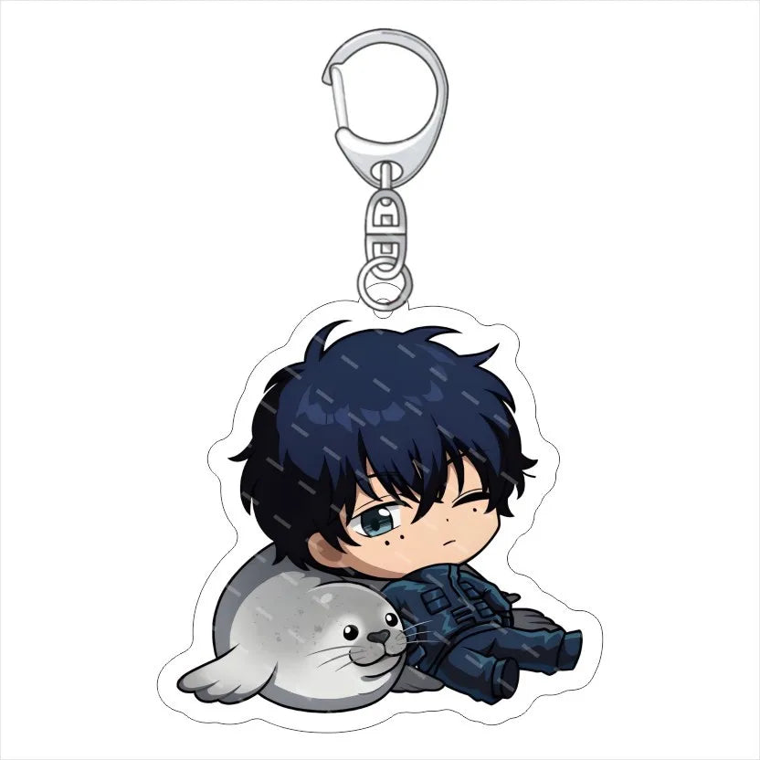 Anime Sakamoto Days NEW Acrylic Acrylic Fun Keychain Animation Related Product Girl Gift Key Chain Bag Charm Q version Pendant