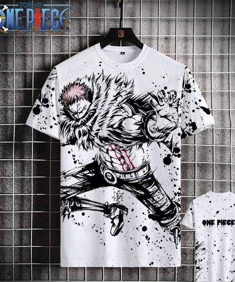 Luffy One Piece 3D Printed T-Shirt – Unisex Summer Anime Tee