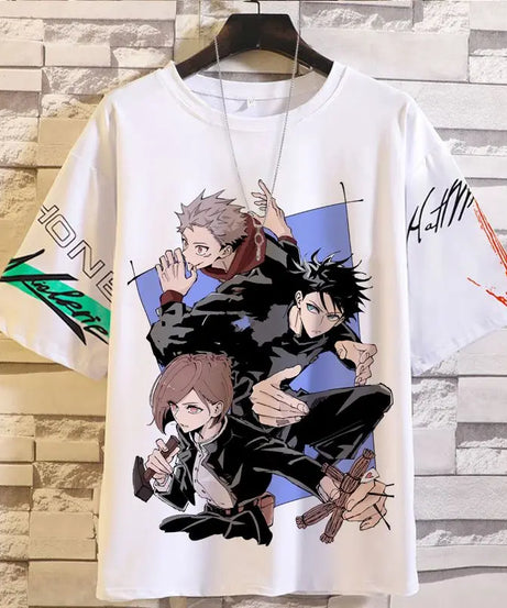 Anime Summer Jujutsu Kaisen T-Shirt Gojo Satoru Clothes Men and Women Fashion T Shirts Short Sleeves Casual Tops birthday gifts