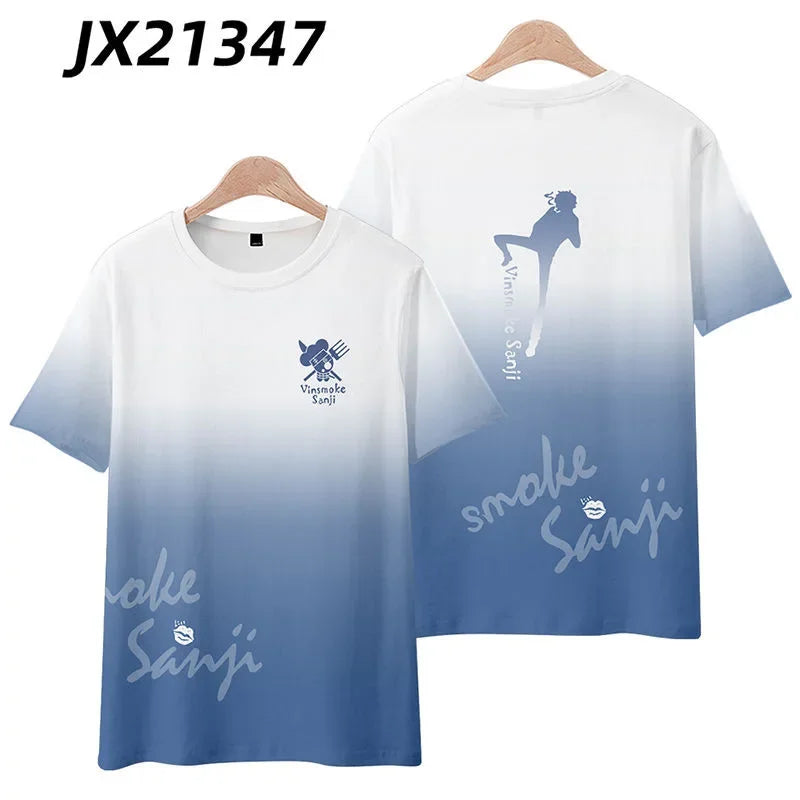 Anime Summer ONE PIECE T-Shirt Luffy Zoro 3D Print Clothes Female Male Fashion T Shirts Short Sleeves Casual Tops