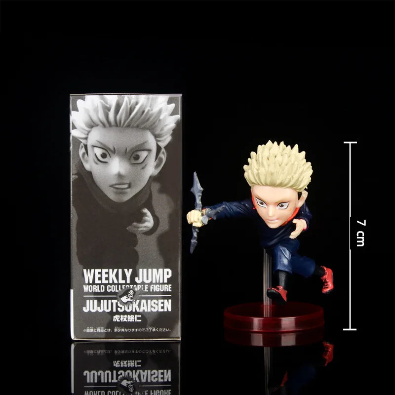 9cm 2pcs Jujutsu Kaisen Fushiguro Megumi Satoru Gojo Itadori Yuji Ryomen Sukuna Action Figure Toys Collection Christmas Gift