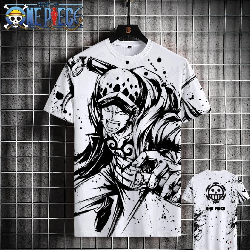 Luffy One Piece 3D Printed T-Shirt – Unisex Summer Anime Tee