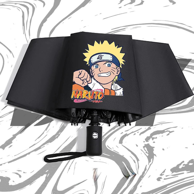 Naruto anime peripheral automatic umbrella Naruto Namikaze Minato Uchiha Itachi Kakashi Haruno Sakura sunshade umbrella gift