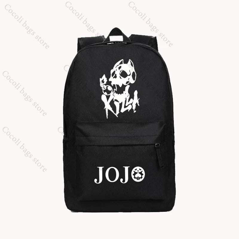 Anime JoJo's Bizarre Adventure Print Backpack School Bag Large Capacity School Backpack Oxford Teenage Youth Backpacks