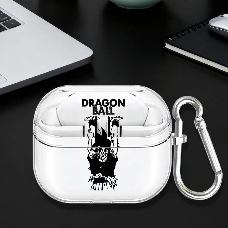 Dragons B-Alls Z Gokus Clear Earphone Cases Cover With Hook Case For Samsung Galaxy Buds 2Pro Live 2 4Pro 3Pro 3 FE 4 Pro