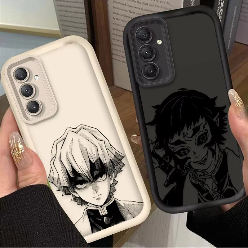 Anime A-Agatsuma Z-Zenitsu Phone Case For Samsung Galaxy A14 A15 5G S21 S22 S23 S24 S25 5G FE Plus Ultra A25 A35 A52 A53 A54 A55