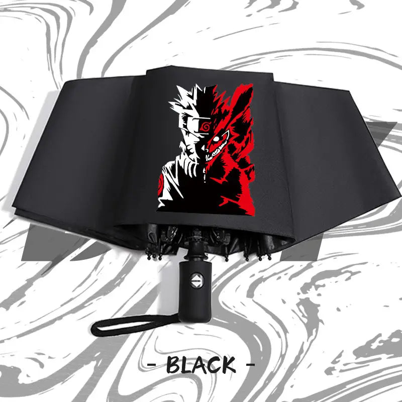 Naruto anime peripheral automatic umbrella Naruto Namikaze Minato Uchiha Itachi Kakashi Haruno Sakura sunshade umbrella gift