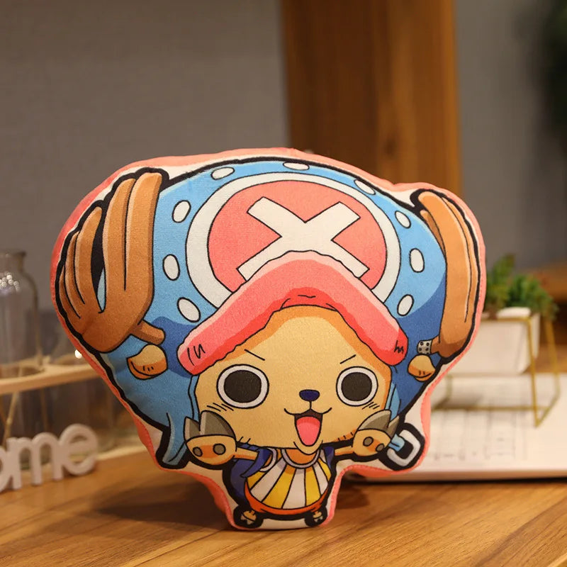 One Piece Pillow Doll Luffy Roronoa Zoro Sanji Chopper Usopp Anime Peripherals Cushion Pillow Birthday Gift Decorative