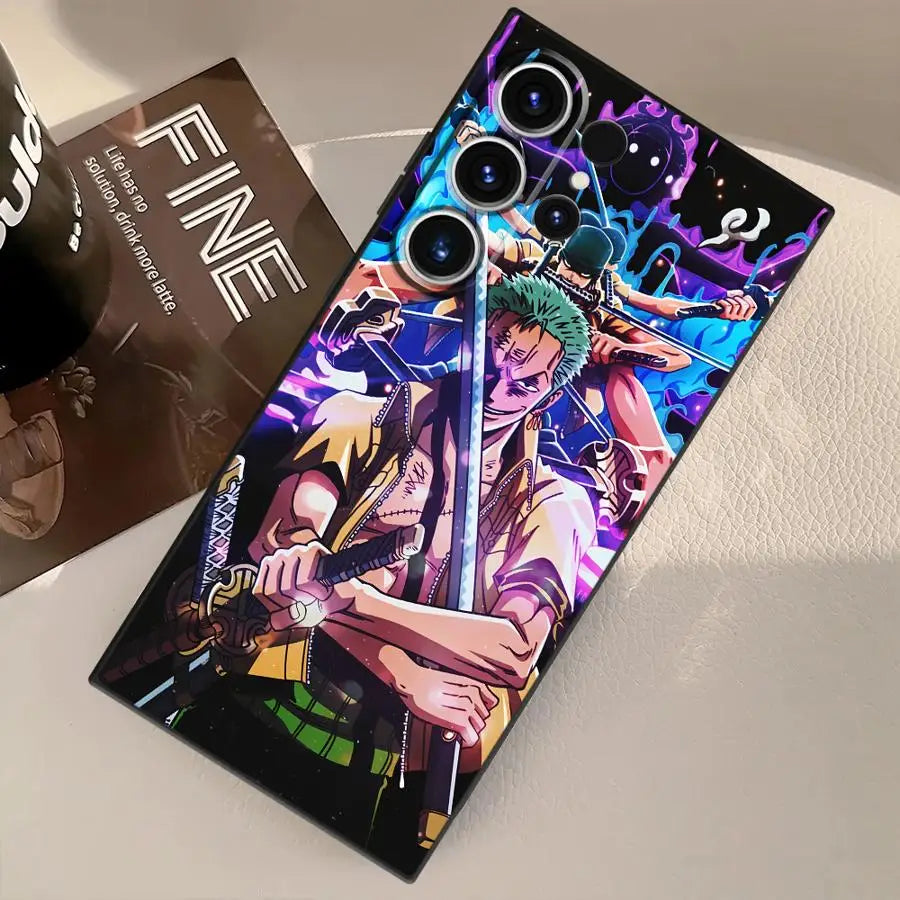 Ones Pieces Anime Funda Phone Cover Case for Samsung Galaxy S9 S25 Ultra S21 S20 S23 FE S22 S24 Plus