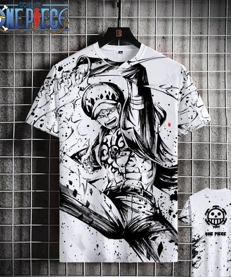 Luffy One Piece 3D Printed T-Shirt – Unisex Summer Anime Tee