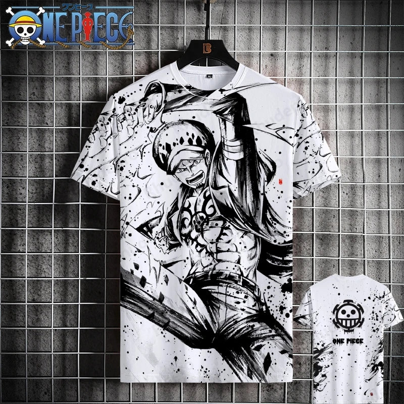 Luffy One Piece 3D Printed T-Shirt – Unisex Summer Anime Tee