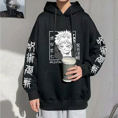 Jujutsu Kaisen Yuji Itadori Hoodie – Harajuku Anime Streetwear Pullover