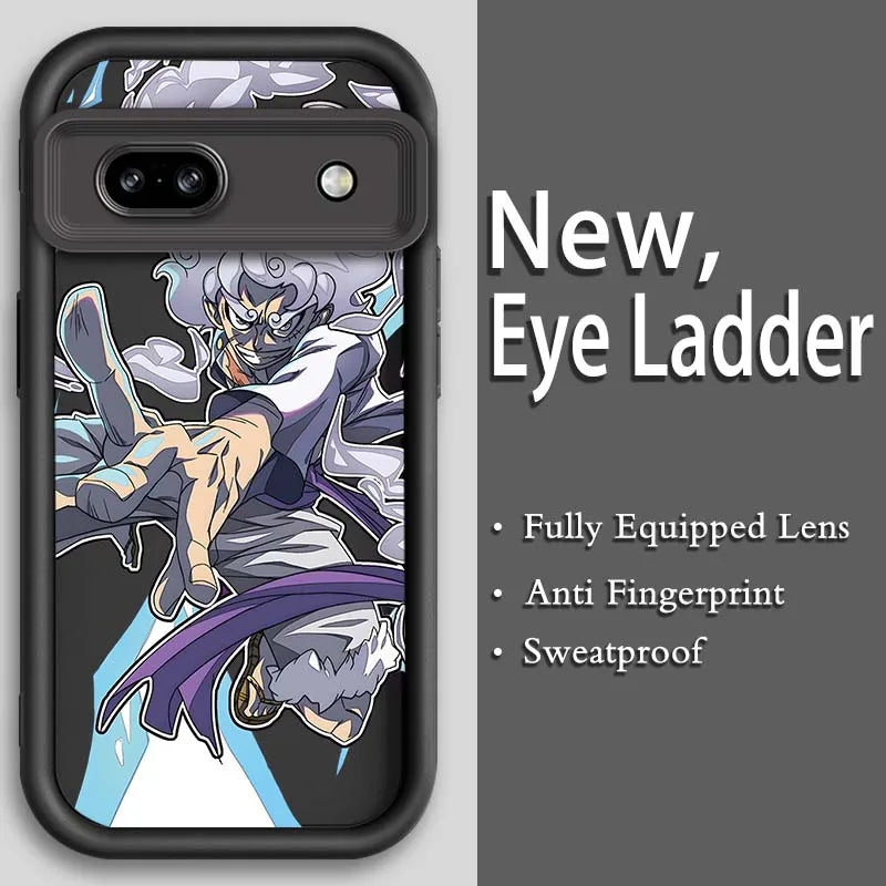 Anime Zoro One Piece Luffy Art Phone Case For Google Pixel 9 8A 8 7 7A Pro XL 5G Eye Ladder Soft TPU Shockproof Cover
