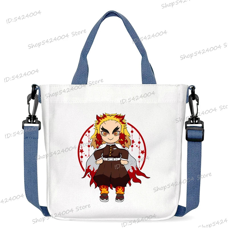 Demon Slayer Crossbody Bag – Rengoku & Tengen Graphic Print Shoulder Bag