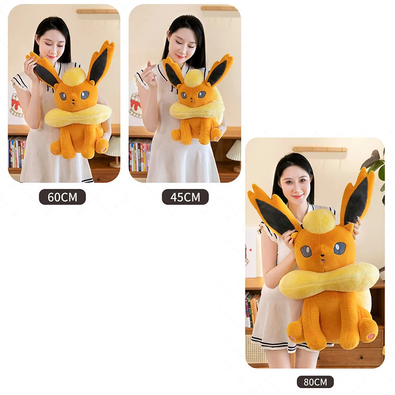 45/80cm Flareon Pokemon Plush Toys Large Anime Doll Cute Pillow Giant Pokémon Plushie Stuffed Gift for Kids Christmas