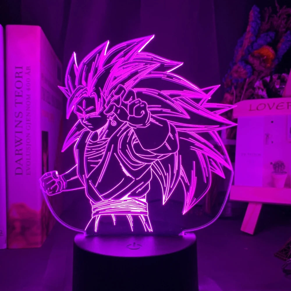 Dragon Ball Z Anime Figures 3D LED Light Childhood Desk Lamp Goku Figure Vegeta Gohan Anime Figures Room Decor Birthday Gift