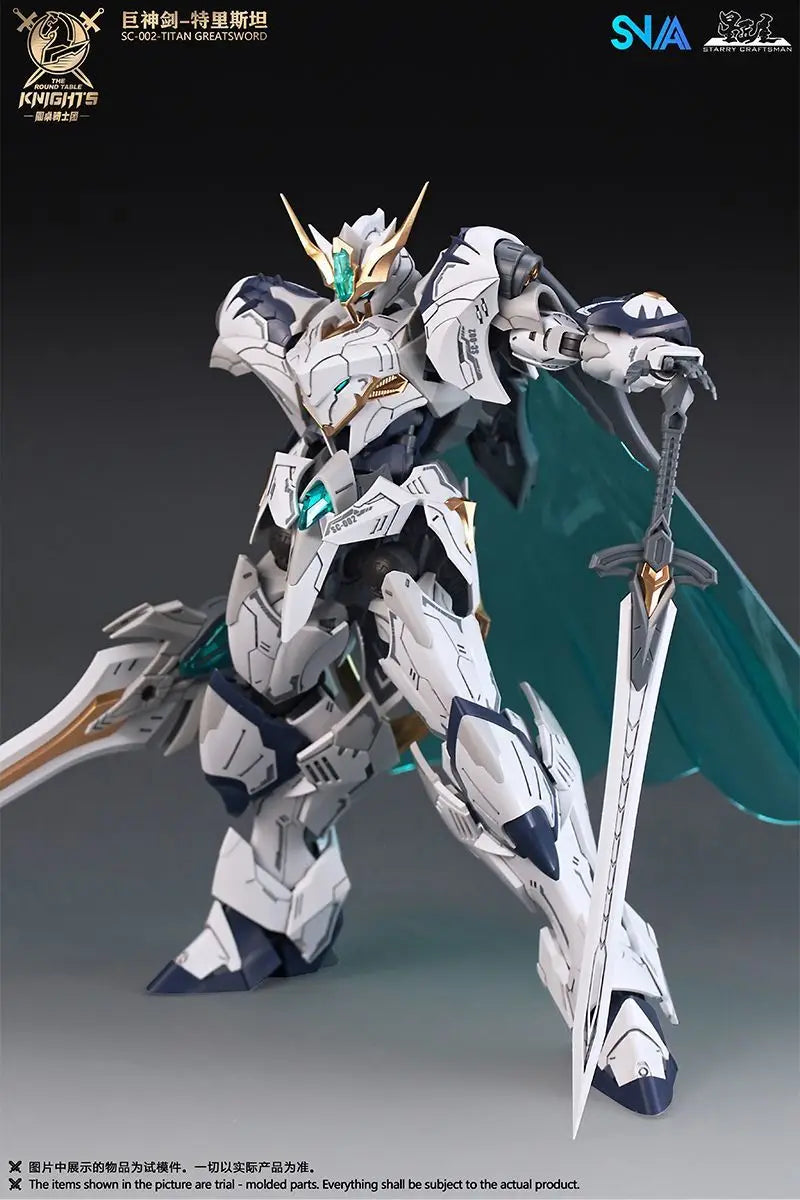 HG 1/144 SNAA SC-002 Titan Greatsword Tristan Assembly Model Kit The Round Table Knights Action Figure Model Toys