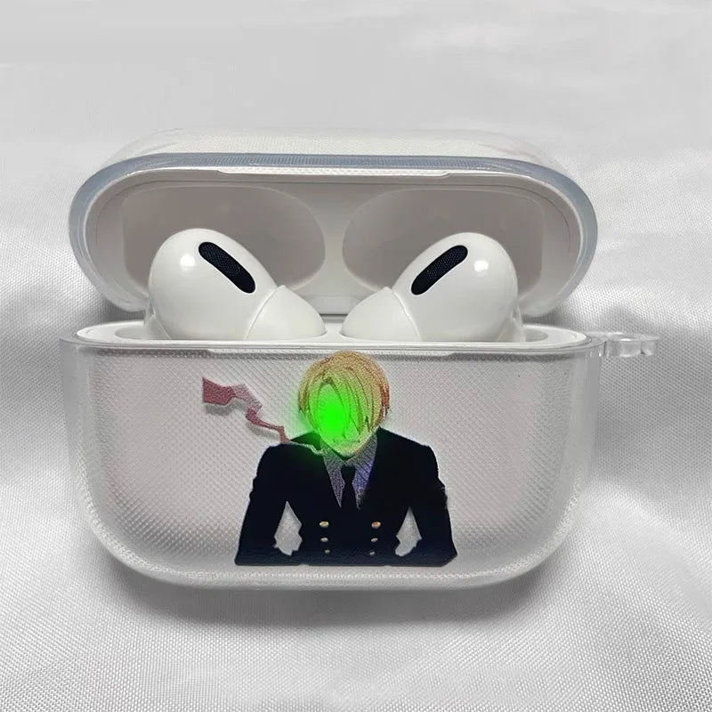 Anime Transparent TPU Case for Airpods Pro 2 1 3 Soft Silicone Cover Air Pods4 1/2/3Earphone Cover