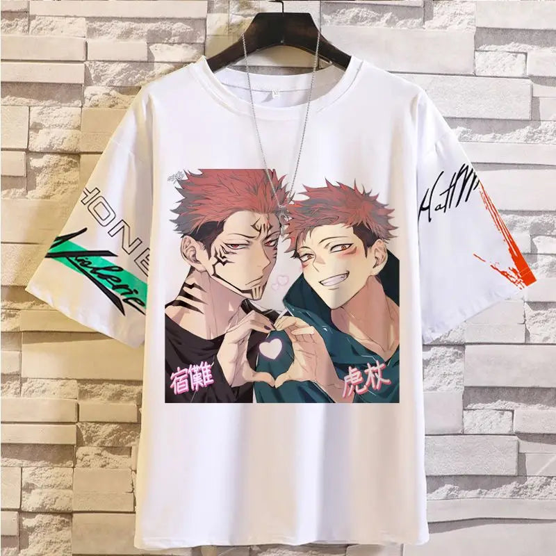 Anime Summer Jujutsu Kaisen T-Shirt Gojo Satoru Clothes Men and Women Fashion T Shirts Short Sleeves Casual Tops birthday gifts