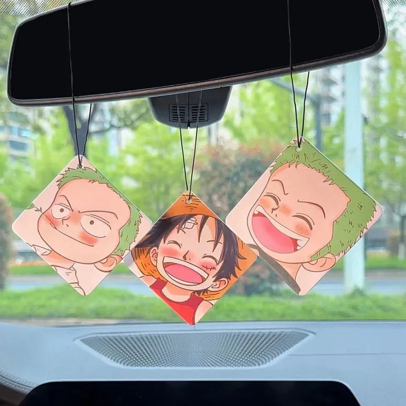 One Piece Car Mounted Fragrance Patch Decoration Car Accessories Anime Luff Tony Tony Chopper Roronoa Zoro Car Interior