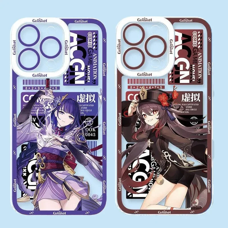 Genshin Impact Phone Case For iPhone 17 16 15 11 12 14 13 Pro Max Mini X XS XR 7 Plus 16E Air Shockproof Silicone Cover Fundas